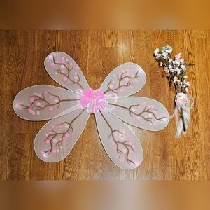 Chasing Fireflies Harajuku Kawaii Cherry Blossom princess wings & wand
